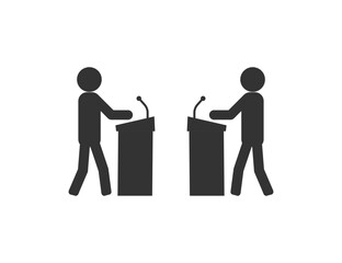 Debate, communication, discussion icon. Vector illustration. - 772303674