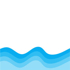 Abstract background with waves in blue tones for websites