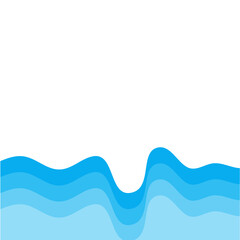 Abstract background with waves in blue tones for websites