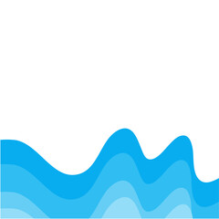 Abstract background with waves in blue tones for websites