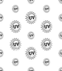 Ultraviolet Light Icon Seamless Pattern Y_2204001