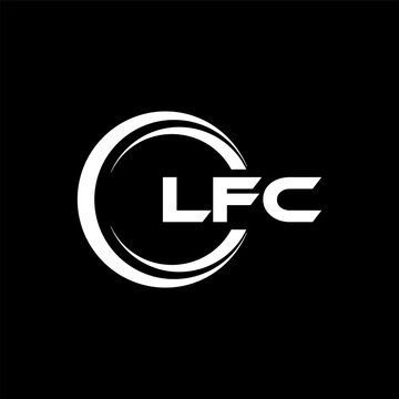 LFC letter logo design in illustration. Vector logo, calligraphy designs for logo, Poster, Invitation, etc.