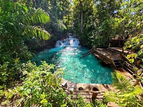 Formiga waterfall in Jalapao in the state of Tocantins in Brazil.