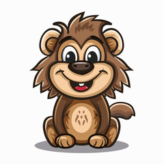 Cute hedgehog character cartoon on a white background vector illustration