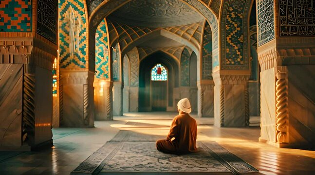 person in a mosque