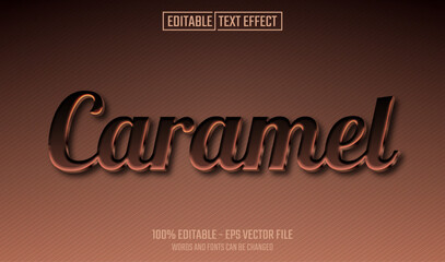 caramel editable text effect