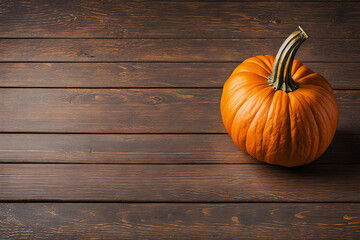 Pumpkins are placed on the table