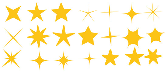 Star burst sticker vector set. Stars collection. Star icons. Starburst flower sale badge. Star blank label, stickers emblem. Shine symbol illustration. Sun ray frames, quality signs, sale icon
