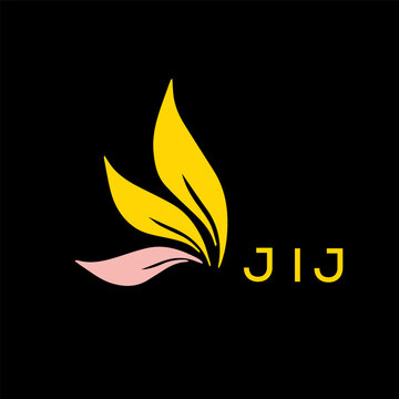 JIJ  logo design template vector. JIJ Business abstract connection vector logo. JIJ icon circle logotype.
