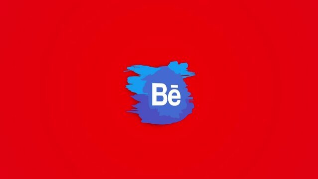 behance 3d logo icon