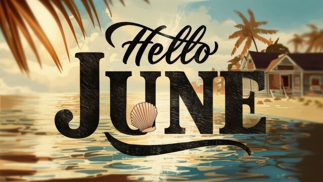Hello June Greeting Card