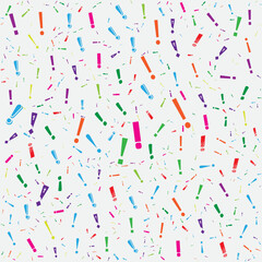 colorful exclamation mark Background Design 