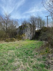 Auf dem Weg zur geologischen Formation Katzenschwanz bei Obersachswerfen