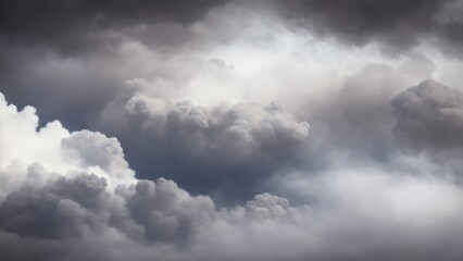 Atmospheric background of smoke and clouds. Spooky cloudscape with ethereal swirls - obrazy, fototapety, plakaty