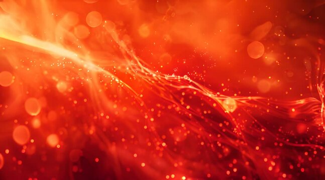 abstract red background with golden light rays