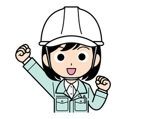 元気な現場監督の女性
