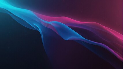 Neon Dreams Flowing Neon Colors with Grainy Texture Effect on Purple, Pink, and Blue Gradient Background for Blurred Futuristic Banner Design