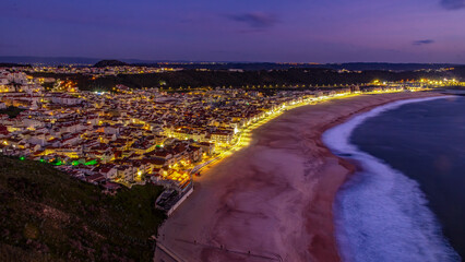 Nazare`in der Blauen Stunde