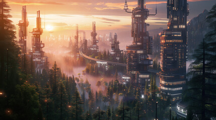view of the future city
