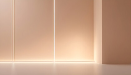 Background for product minimalistic abstract simple light beige 3 - obrazy, fototapety, plakaty