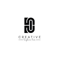 Creative unique letter HC CH initial based stylish artistic logo design.