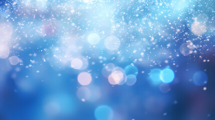 Obraz na płótnie Canvas Abstract blurred soft blue beautiful glowing glitter bokeh