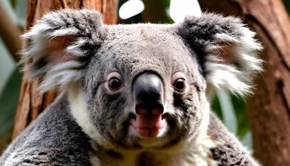 a koala with its nose wrinkled in distaste upscaled 5