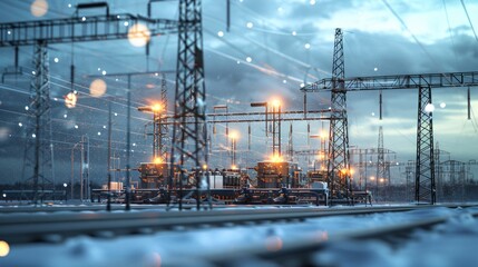 Generator switchyard a bastion of energy conversion fortified by the adjacent substation