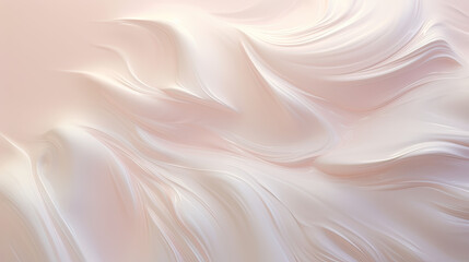 A dreamy yogurt texture background, resembling clouds or foam, with soft shading and delicate light reflections Ai Generative - obrazy, fototapety, plakaty