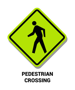 PEDESTRIAN CROSSING SIGN , Pedestrian and Bicycle Signs US ROAD SYMBOL SIGN MUTCD