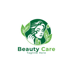 Natural women's beauty care logo