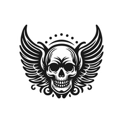 Skull Wings Tattoo Vector Designs