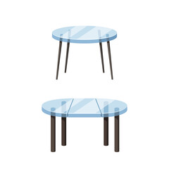Round Glass Table Transformer Is A Versatile Furniture Piece That Converts Between A Dining Table, Coffee Table - 772351068