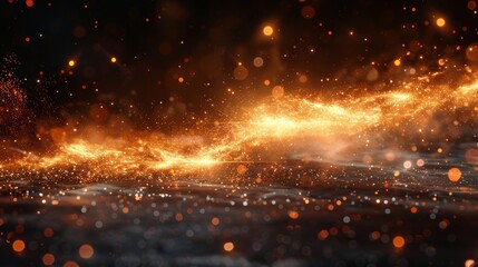 The effect of glowing lights, flares, explosions, and stars, isolated on a transparent background.
