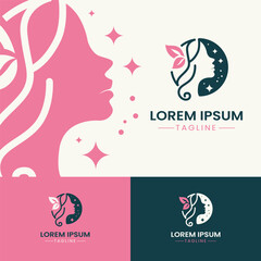 fashion logo or beauty vector logo