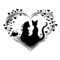 background with heart