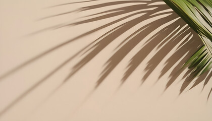 Background shadow from palm leaves wall summer spring 9