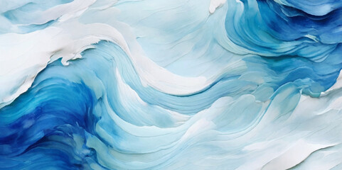 Fototapeta premium Abstract blue ocean sea surface water wave and curve line background. Vector illustration