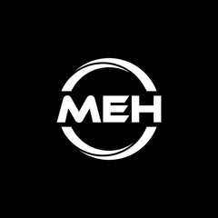 MEH Letter Logo Design, Inspiration for a Unique Identity. Modern Elegance and Creative Design. Watermark Your Success with the Striking this Logo.