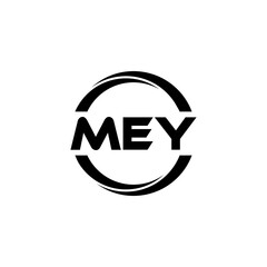 MEY Letter Logo Design, Inspiration for a Unique Identity. Modern Elegance and Creative Design. Watermark Your Success with the Striking this Logo.