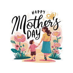 Happy Mother's Day typography T shirt for mother lover