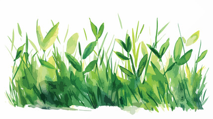Vector green watercolor natural organic bio eco lab - obrazy, fototapety, plakaty