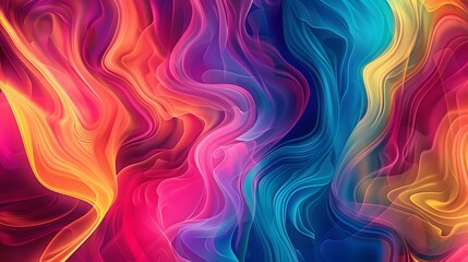 Colorful psychedelic abstract wave background