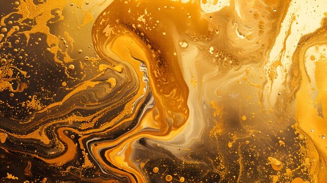 golden liquid background