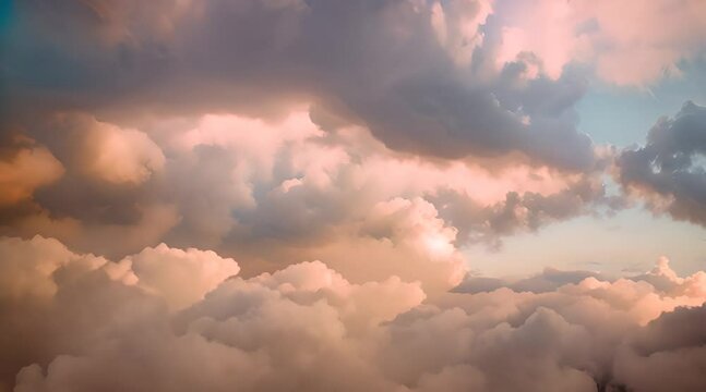Ethereal pastel clouds in a romantic dance.