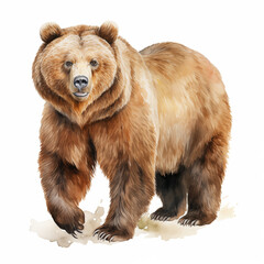 Fototapeta premium watercolor of a bear