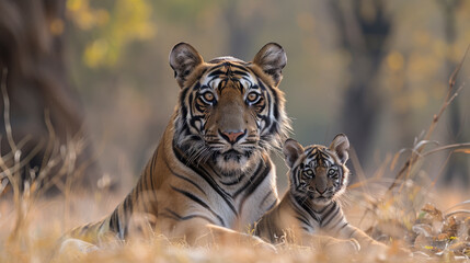 Mother Tiger With baby 