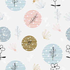 Abstract floral surface pattern seamless background