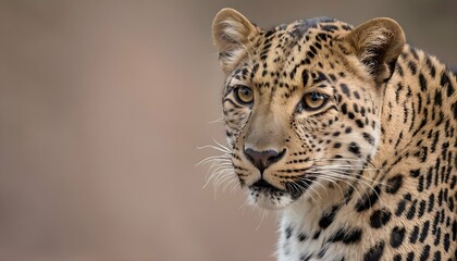 A Leopard With Its Ears Pricked Forward Curious  2