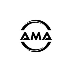 AMA Letter Logo Design, Inspiration for a Unique Identity. Modern Elegance and Creative Design. Watermark Your Success with the Striking this Logo.